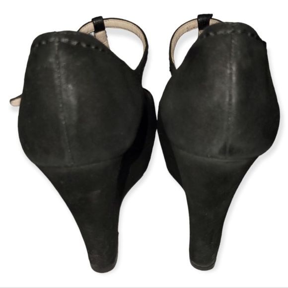 Miu Miu T-strap Open Toe Platform Wedge Heels Size 7 1/2 - Picture 3 of 9